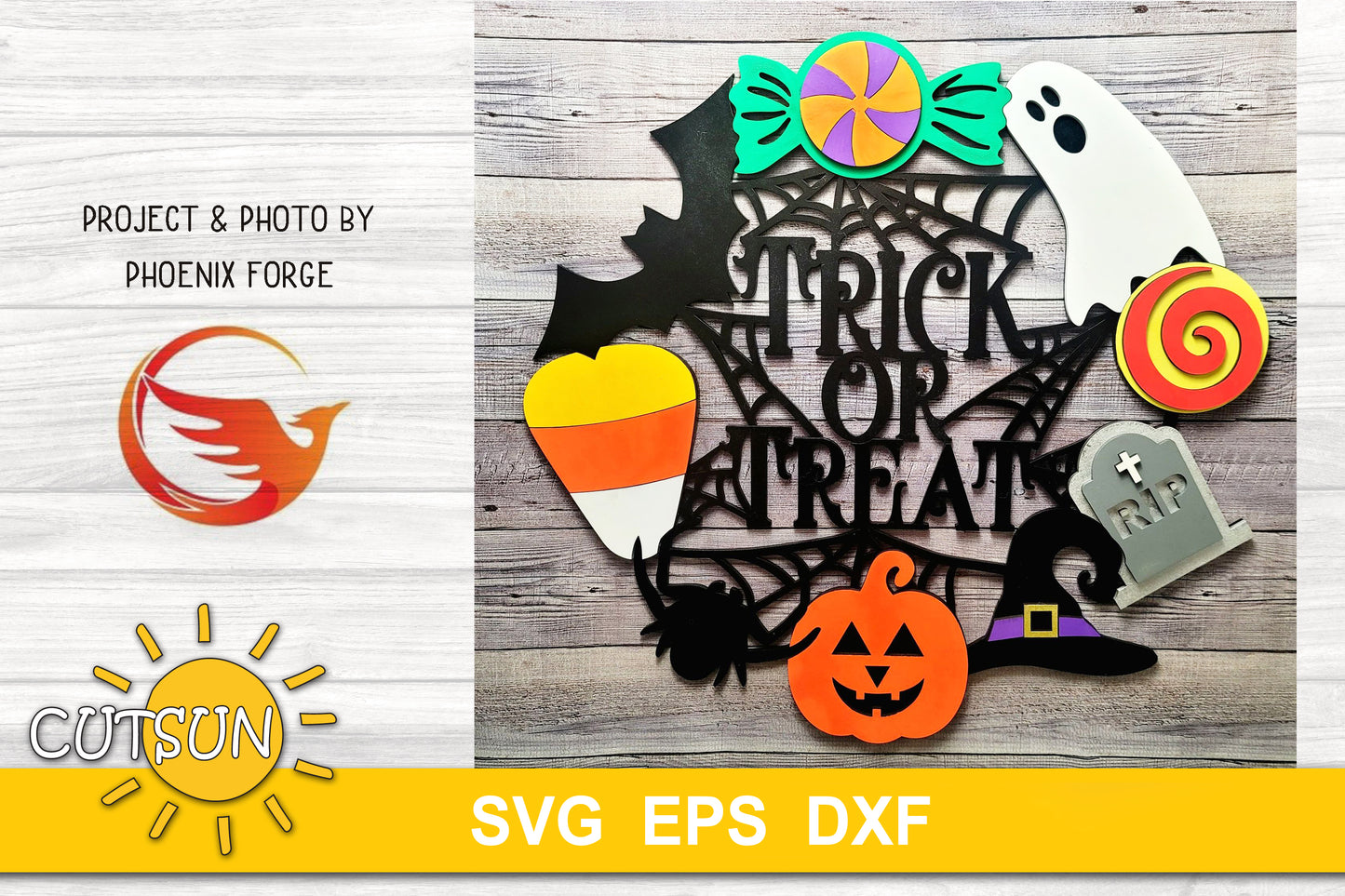 Halloween Wreath Door hanger SVG