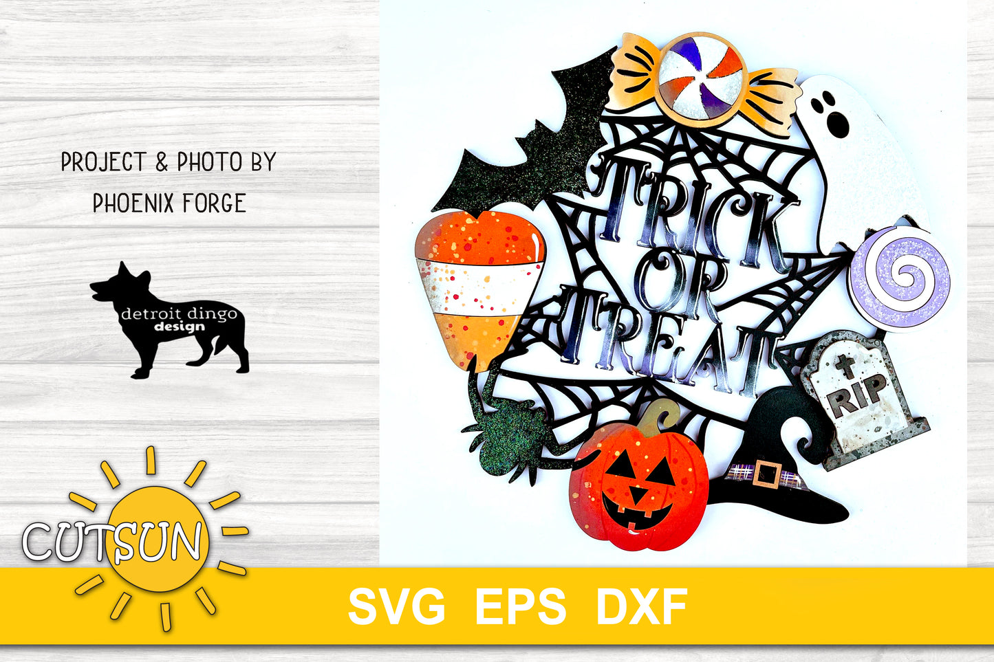 Halloween Wreath Door hanger SVG