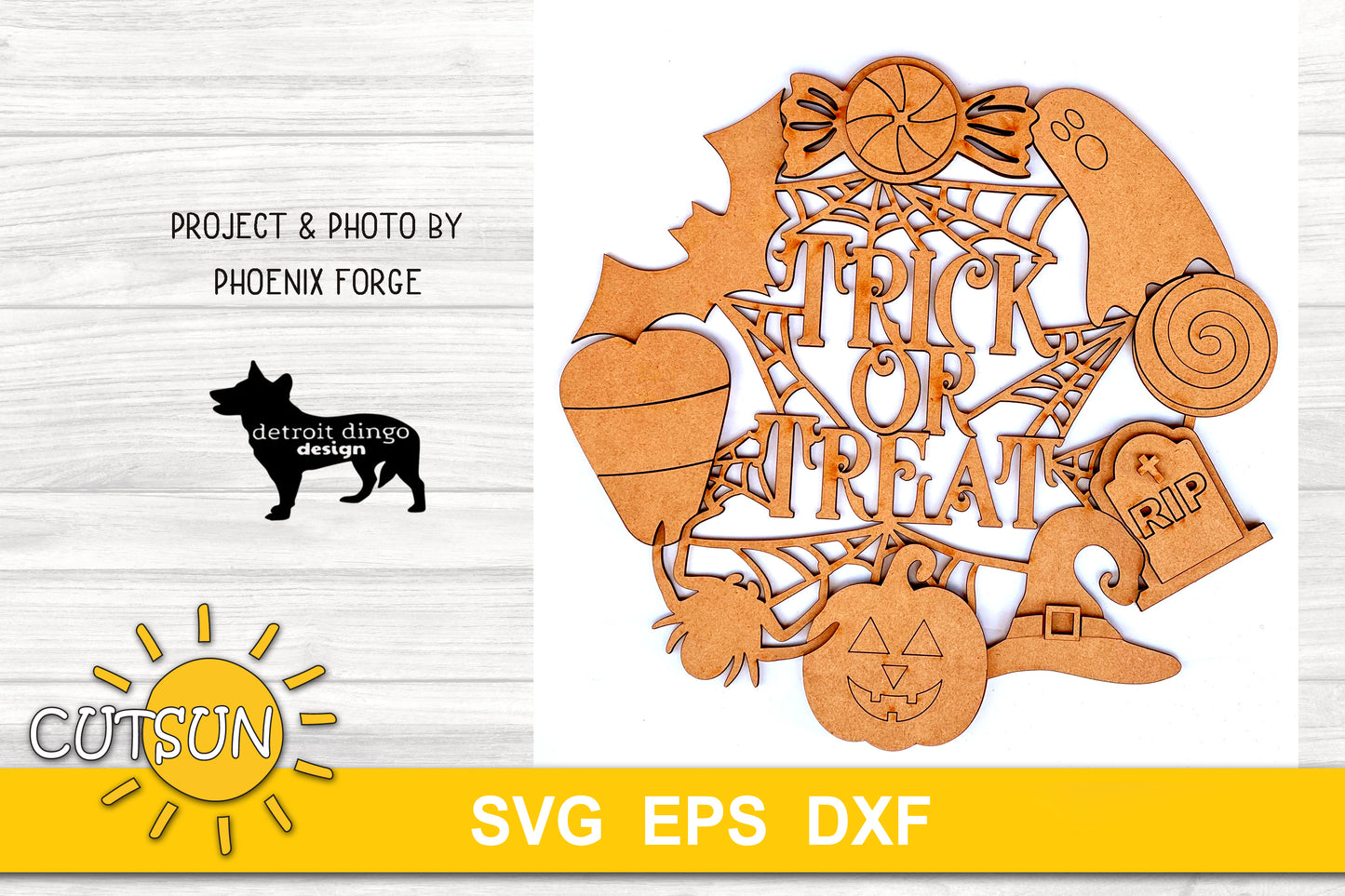 Halloween Wreath Door hanger SVG