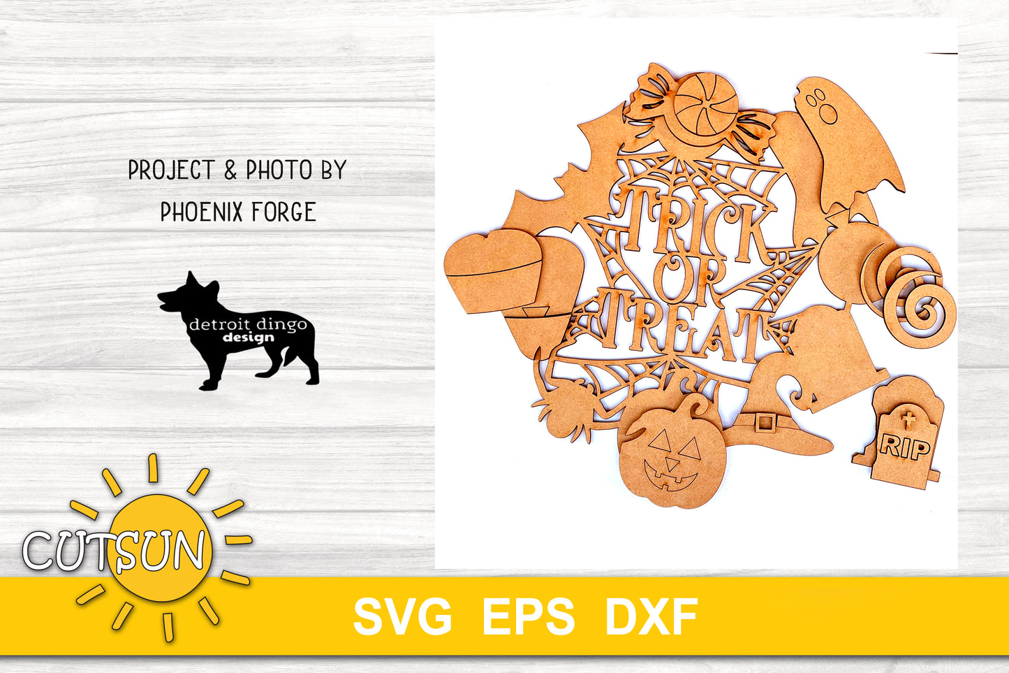 Halloween Wreath Door hanger SVG