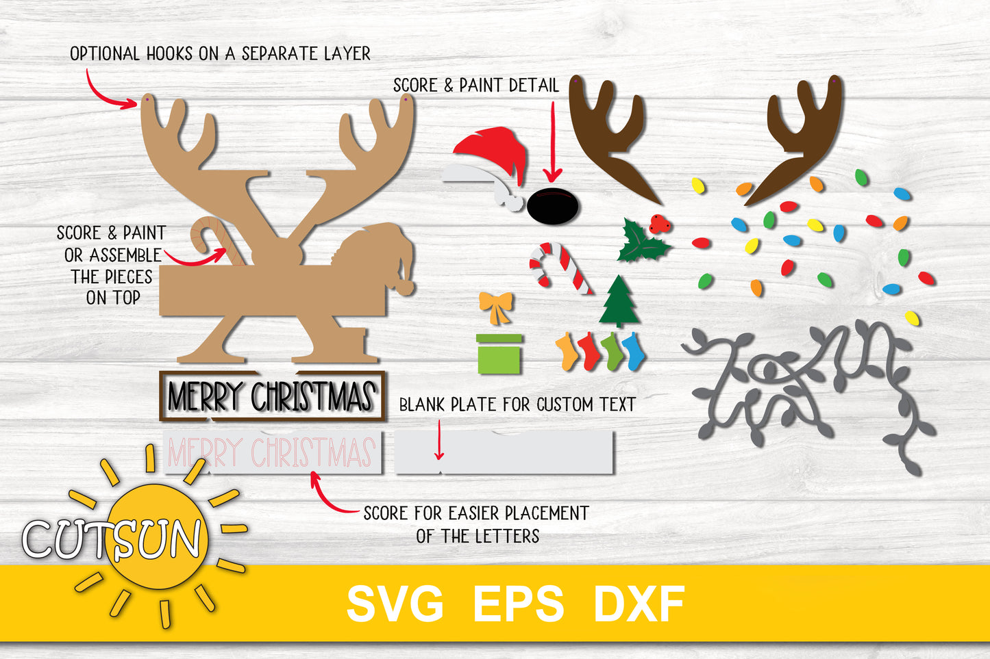 Letter X Christmas monogram door hanger SVG