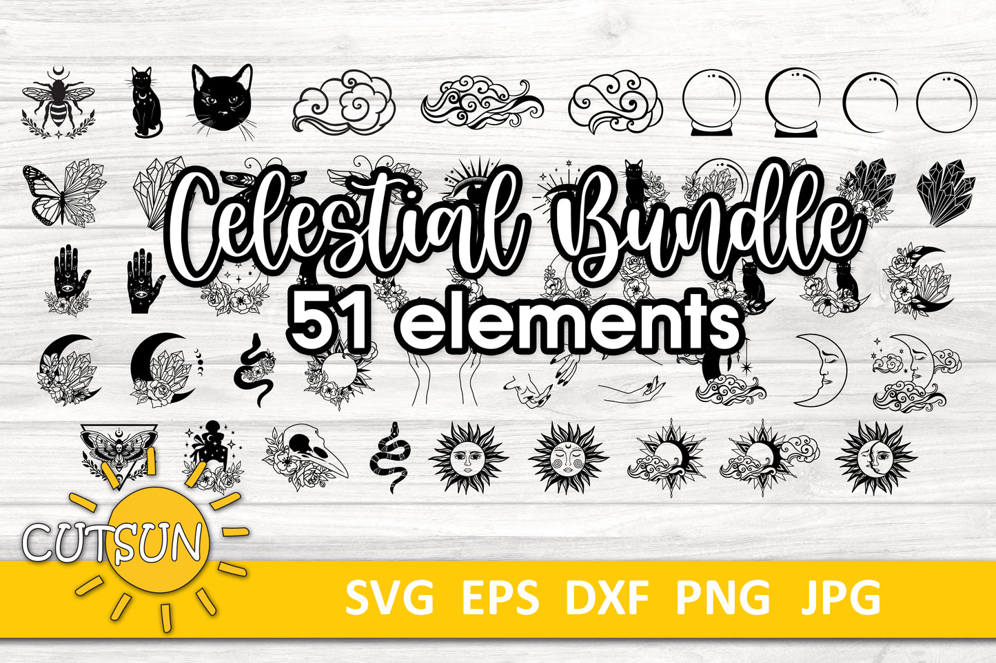 Celestial SVG bundle | Mystical SVG bundle
