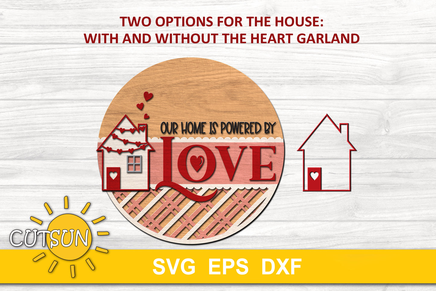 Love Home Door Hanger SVG