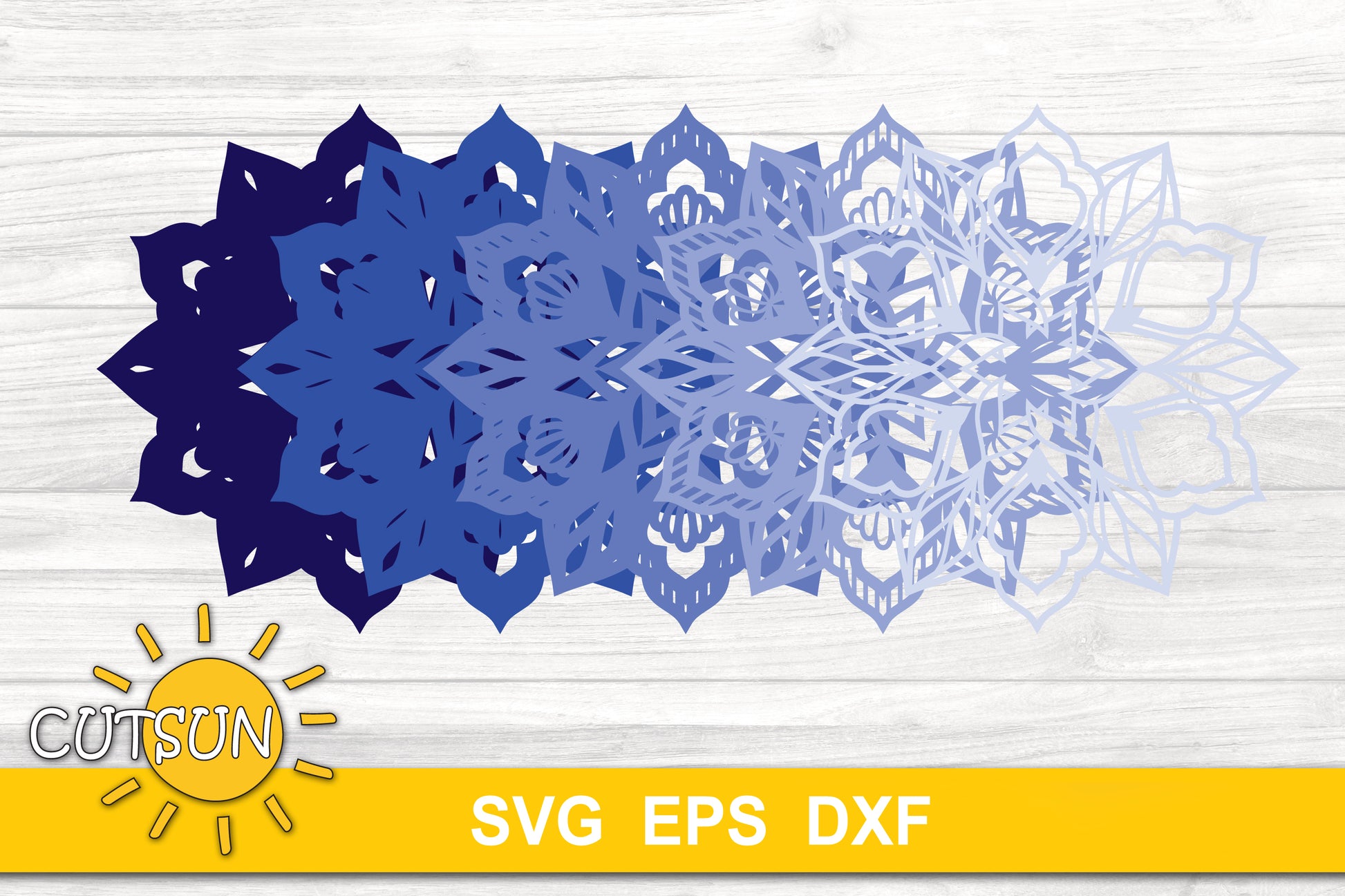 3D Layered Mandala SVG