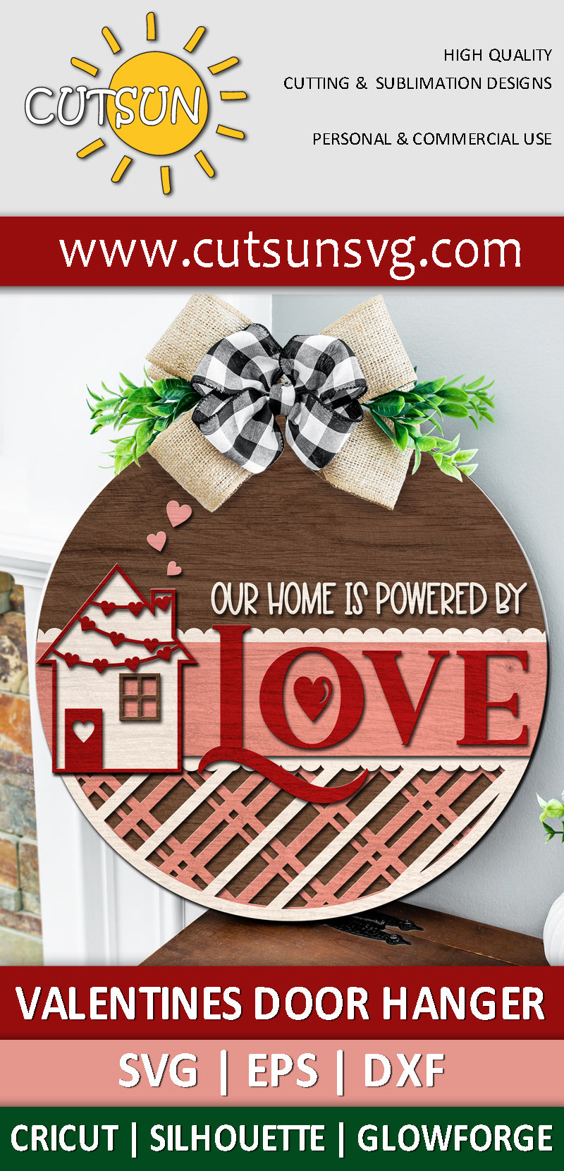 Love Home Door Hanger SVG