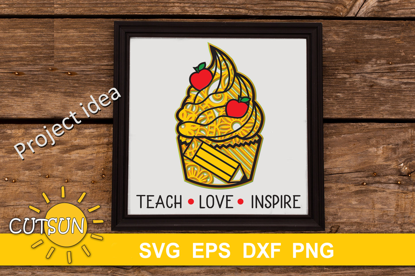 Back to school SVG | Layered Back to school Cupcake SVG
