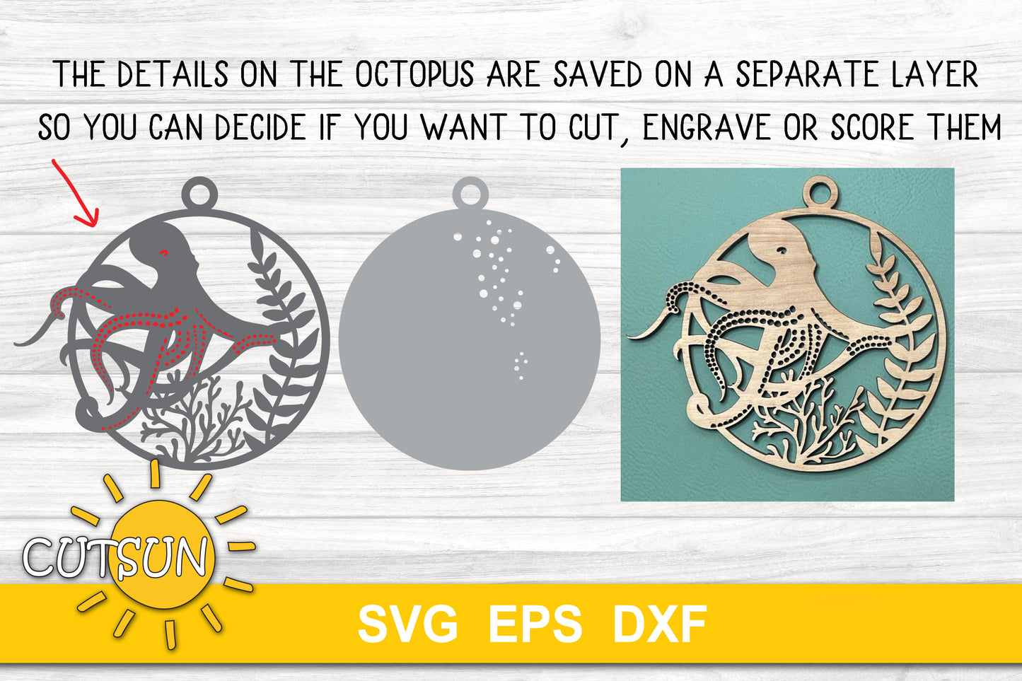 Sea life Christmas ornaments SVG bundle | Sea creatures Ornaments SVG bundle