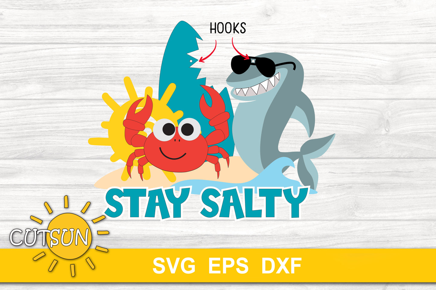 Stay salty door hanger SVG