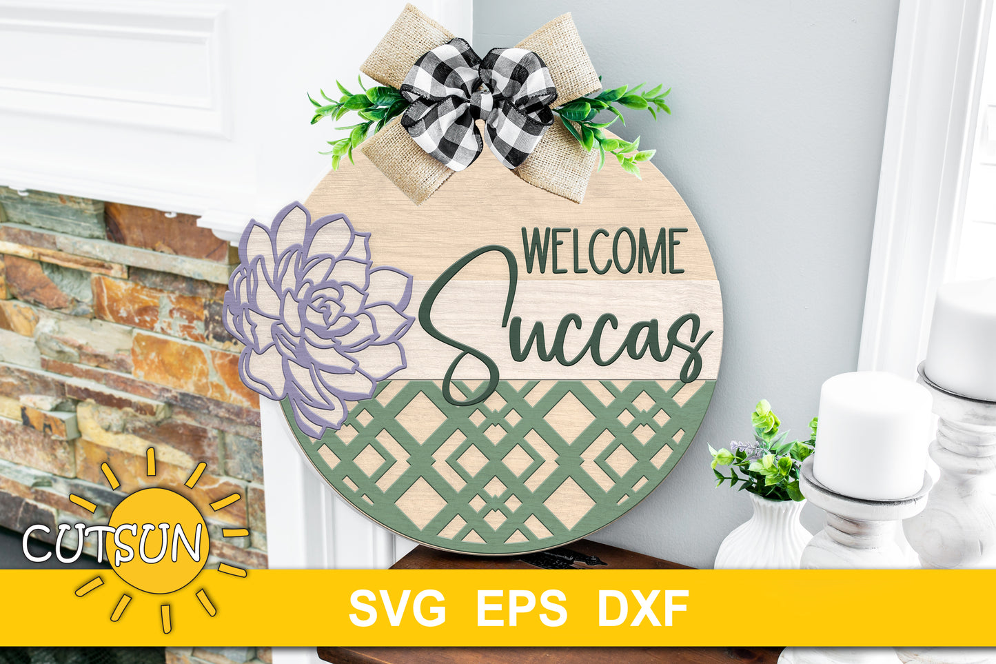 Welcome succas door hanger svg | Welcome succas door sign svg