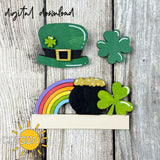 St Patrick's day add-on for the Interchangeable Apron shelf sitter SVG Laser cut file