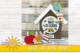 Back to school Add-on for the Interchangeable House and Fence Shelf decor SVG FILE