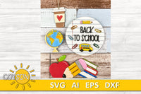 Back to school Add-on for the Interchangeable House and Fence Shelf decor SVG FILE