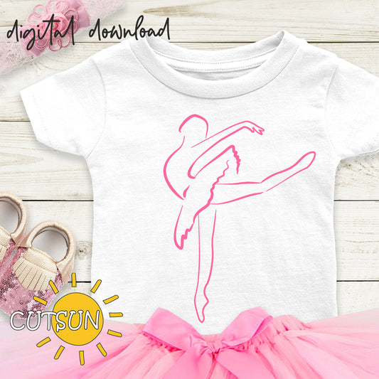 Stylized image of a ballerina