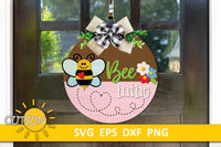 Bee mine door hanger - SVG digital download for use with laser cutters and Cricut / Silhouette craft cutting machines