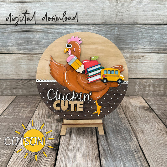 Back to School Add-On SVG – Interchangeable Goose & Chicken Door Hangers and Shelf Sitters