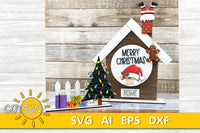 Christmas Add-on for the Interchangeable House and Fence Shelf decor SVG FILE