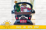 Interchangeable truck Christmas add-on SVG file