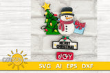 Interchangeable truck Christmas add-on SVG file