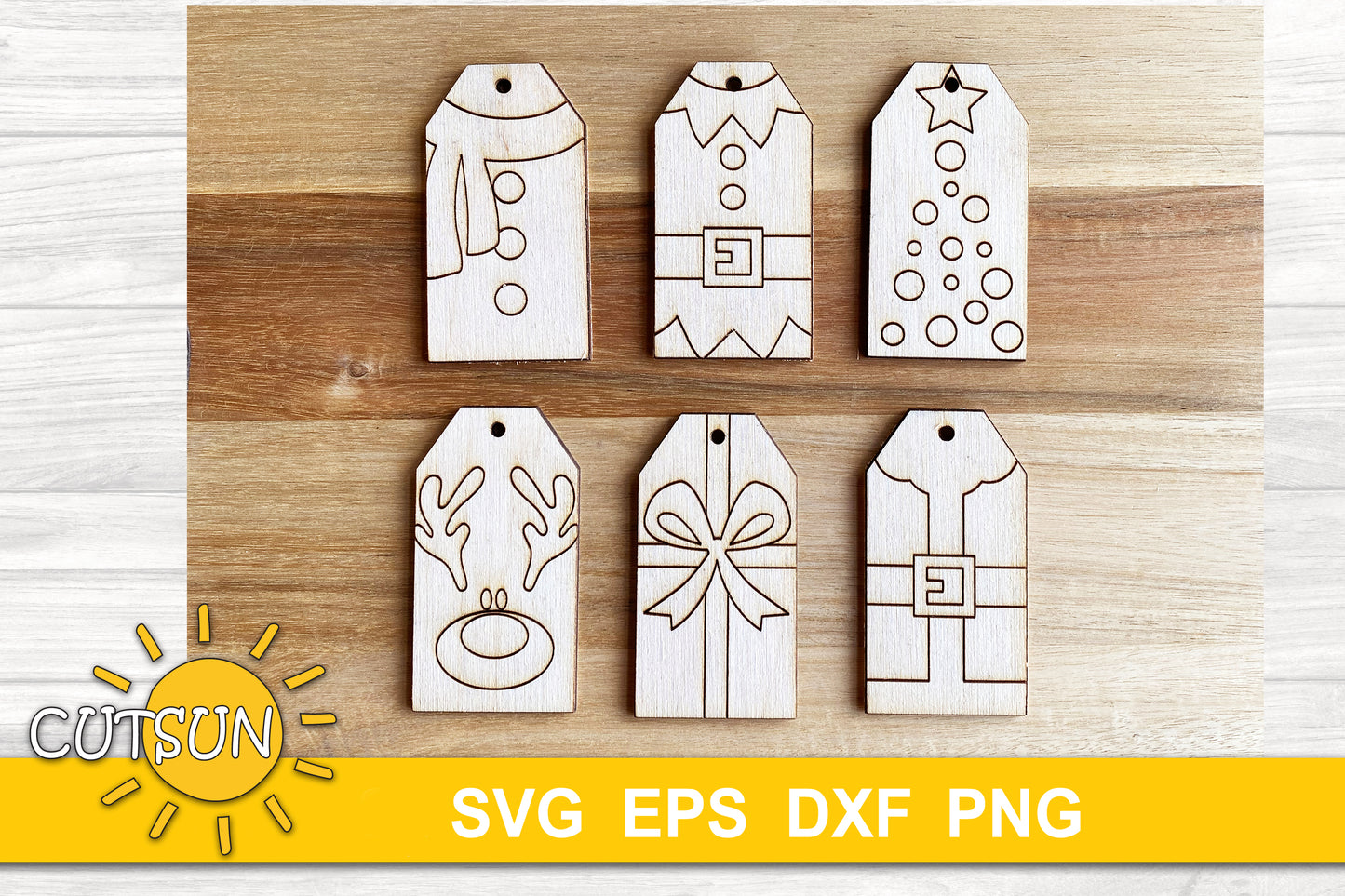 Christmas tags svg bundle