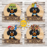 Dachshund Interchangeable door hanger SVG BASE FILE