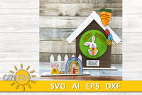 Easter Add-on for the Interchangeable House and Fence Shelf decor SVG FILE