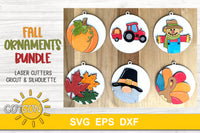 Fall ornaments SVG bundle | Thanksgiving ornaments SVG bundle