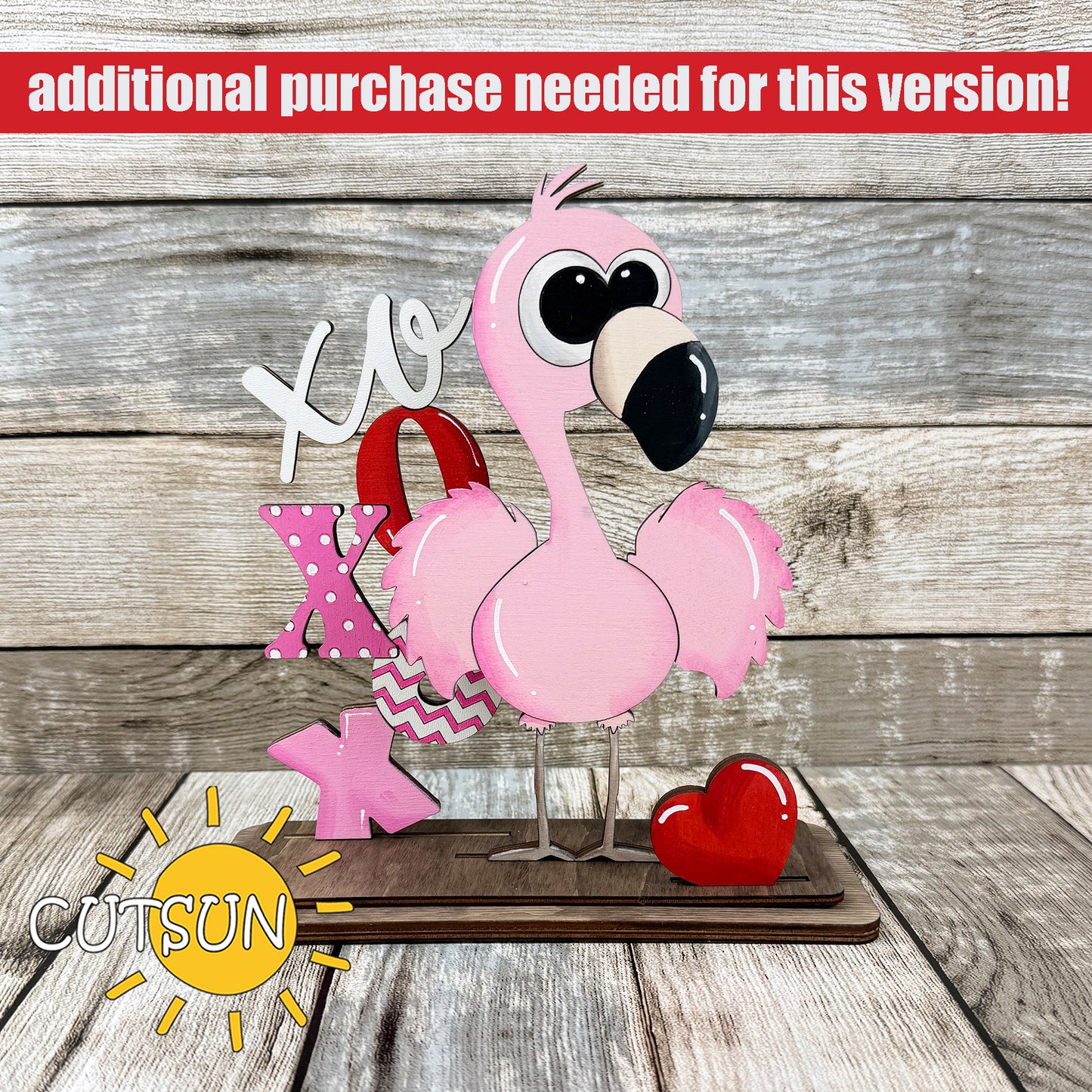 Interchangeable Flamingo Shelf Sitter SVG Cut File with Solo, Duo & Trio Stands + 15 Free Add-Ons Digital Download