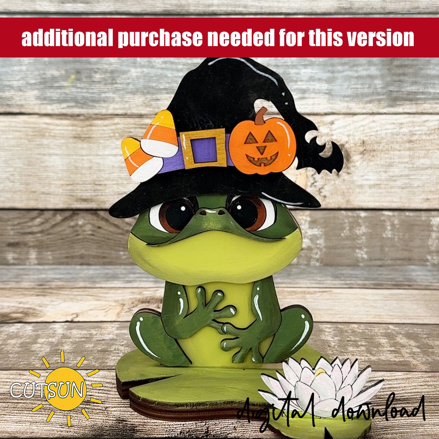 Frog Shelf Sitter SVG | Interchangeable Frog Decor Laser Cut File | Farmhouse Shelf Decoration Digital Download