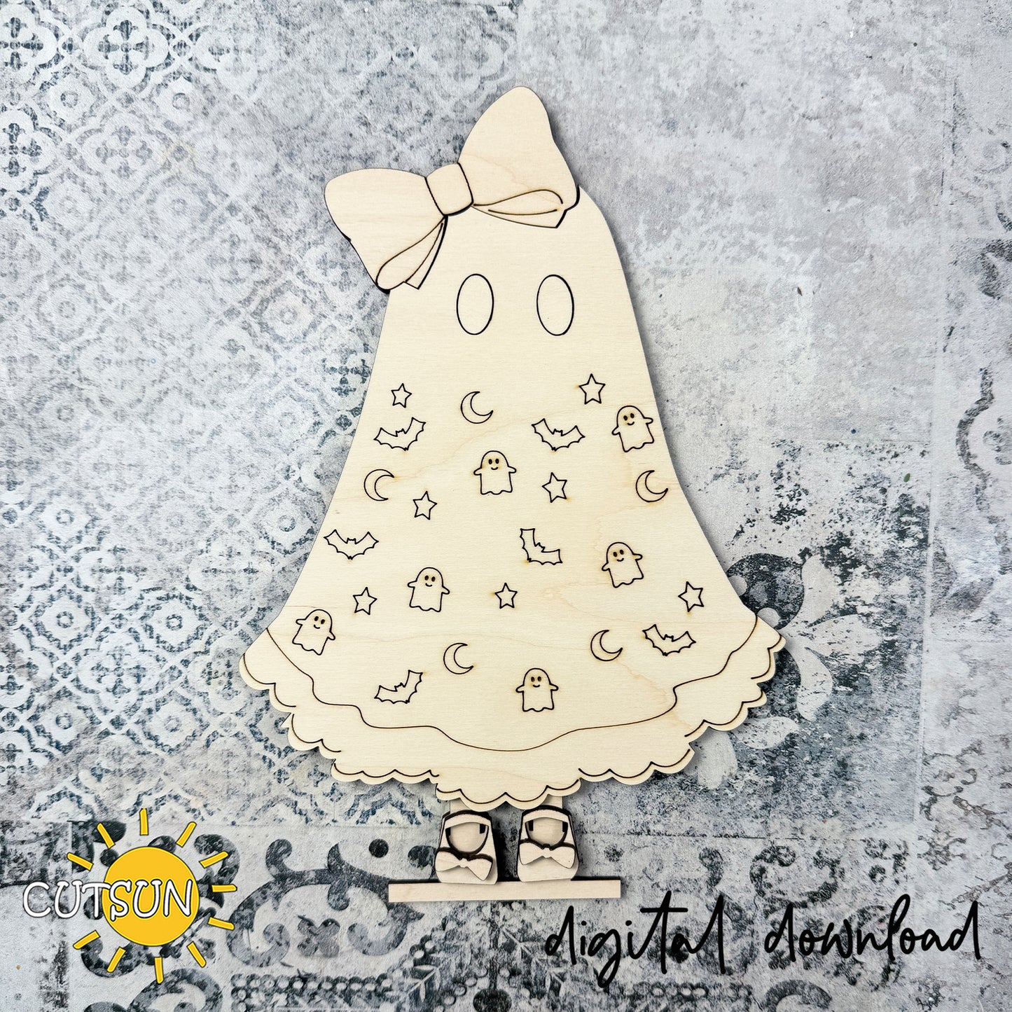 Ghost Shelf Sitters – Halloween Laser Cut File