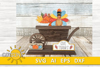 Give Thanks SVG Add-on for Interchangeable Farmhouse Truck / Garden Wheelbarrow SVG Thanksgiving svg Laser cut file