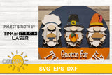 Gnome for Thanksgiving door hanger SVG