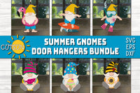 Summer Gnomes Door hanger SVG bundle