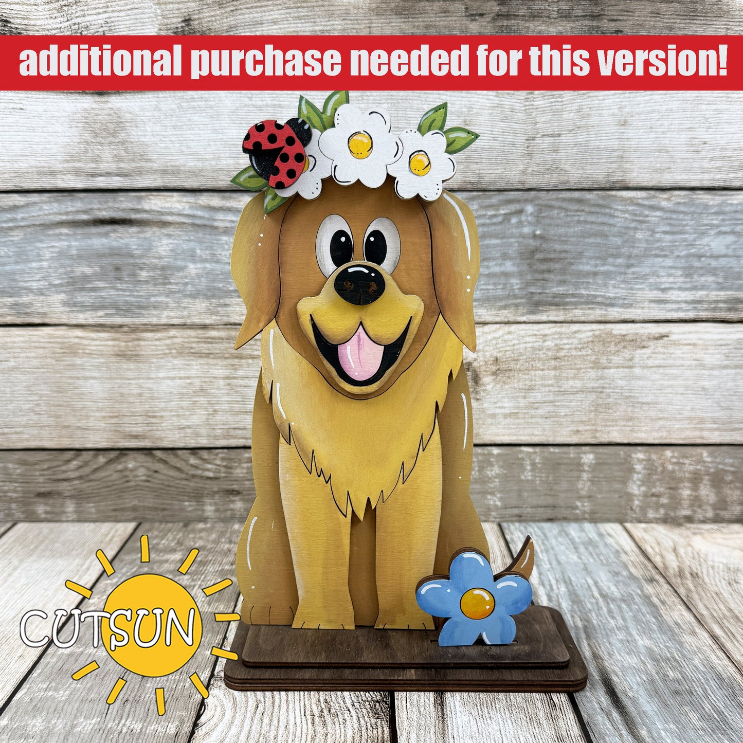 Golden Retriever Interchangeable Modular System SVG | Shelf sitter SVG Laser cut file