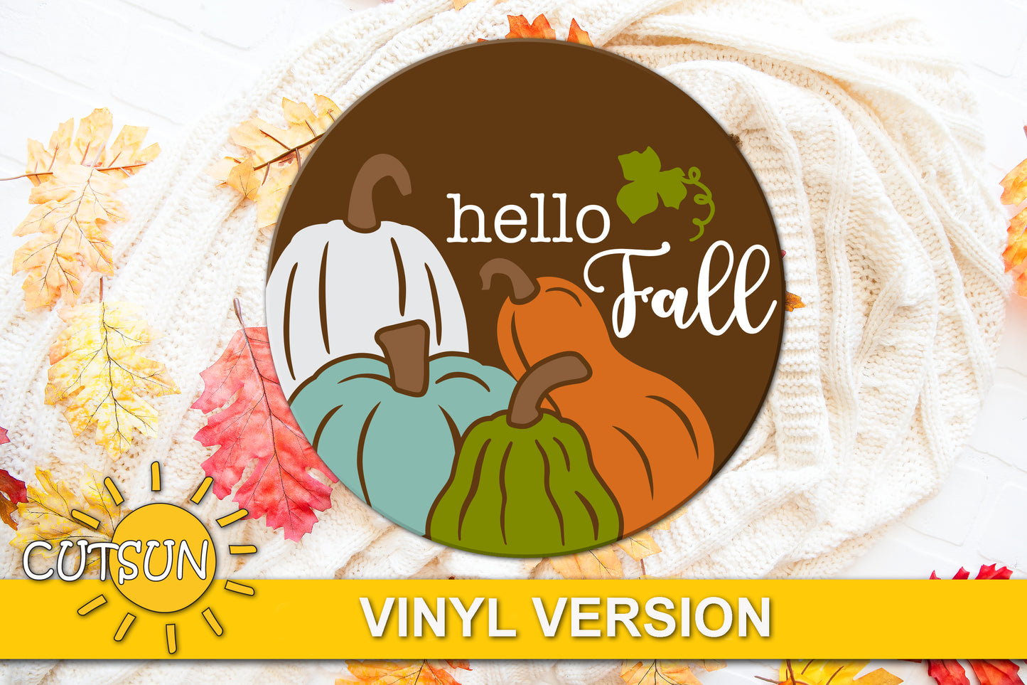 Gourds door hanger SVG