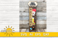 Grill Master porch sign add-on with a free Interchangeable Porch leaner SVG Gnome vertical sign SVG Father's day porch decor Laser cut file