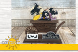 Happy Halloween SVG Add-on for Interchangeable Farmhouse Truck / Garden Wheelbarrow SVG Halloween svg Laser cut file