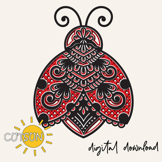 Decorative black and red moth illustration with 'CUTSUN' logo and 'digital download' text on a white background.