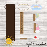 Love is in the air Interchangeable Porch leaner Laser cut file