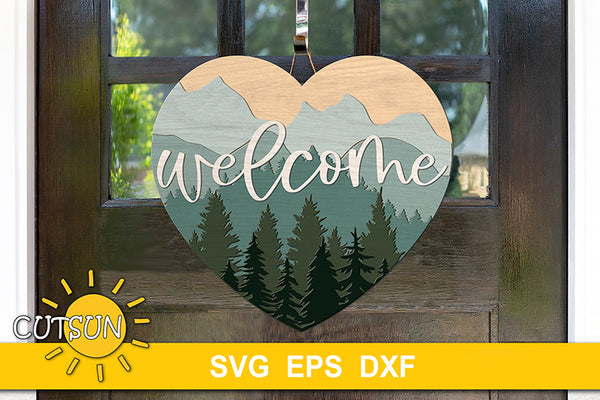Welcome Sweetheart Door Hanger – Divergent Designs LLC
