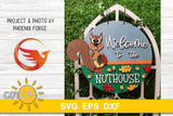 Welcome to the Nuthouse door hanger SVG | Fall door sign svg Laser cut file Cricut SVG