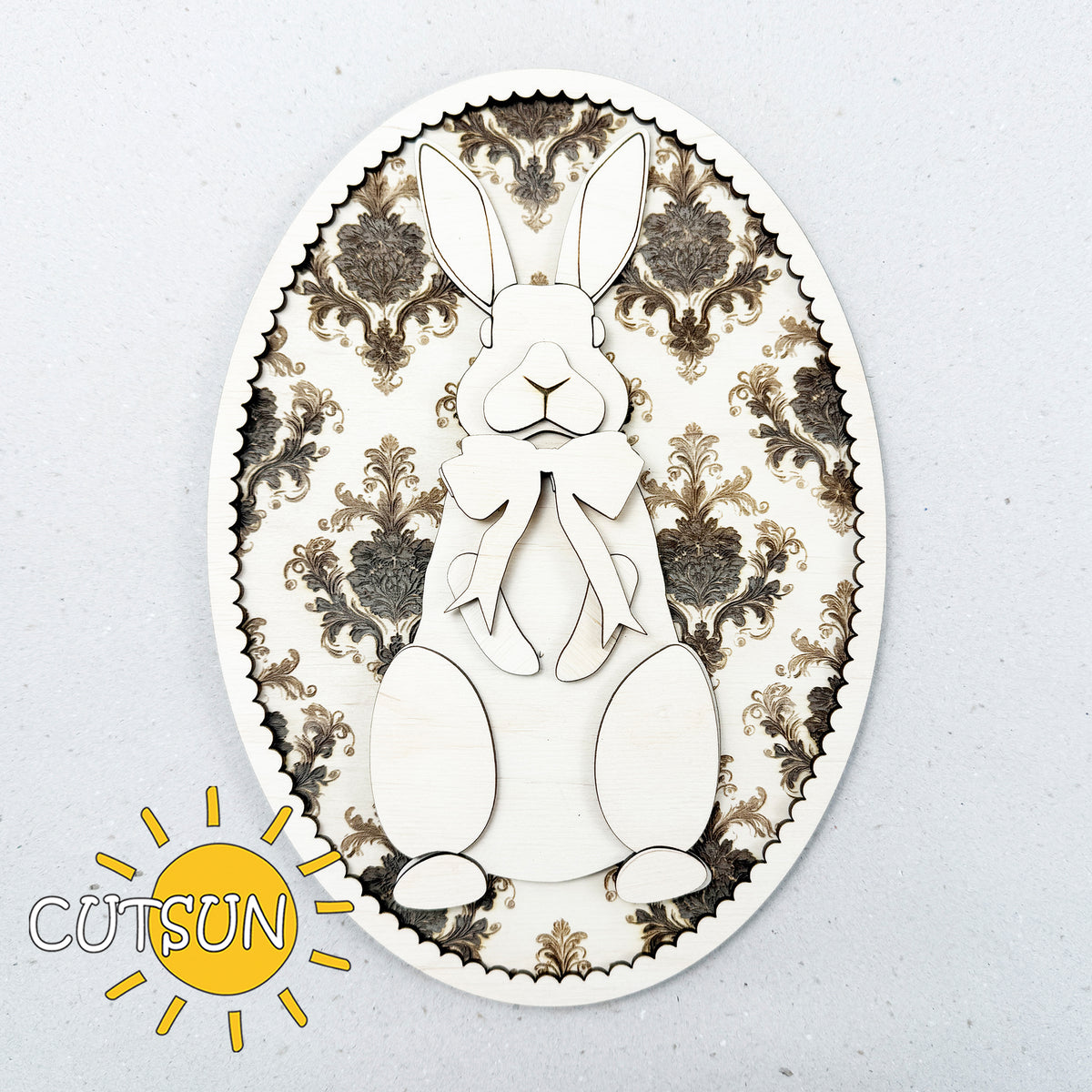 Vintage Oval Frame SVG – Interchangeable Portrait Decor Laser Cut File ...