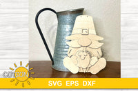 Pilgrim gnome door hanger SVG