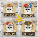 Ragdoll Interchangeable door hanger SVG BASE FILE