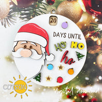 Christmas Countdown SVG Santa Countdown SVG Laser Cut Files