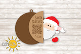 Santa Tracker ornament SVG Laser Cut File Christmas ornament svg