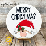 Santa Merry Christmas Door Hanger SVG Christmas door decor SVG