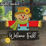 Fall Welcome sign SVG | Scarecrow Welcome sign SVG