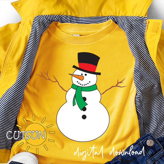 Snowman SVG | Snowman clipart | Christmas SVG