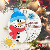 Christmas Countdown SVG Snowman SVG Laser cut file