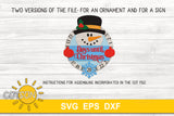 SVG digital download for Christmas countdown Sign with a snowman for use with laser cutters
